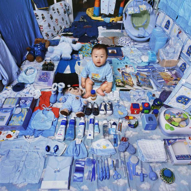 The Blue Project, Jake and his Blue Things, NY USA, Light jet Print, 2006, © Jeon Mee Yoon